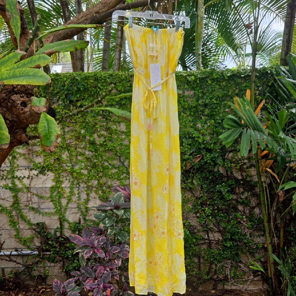 Taj By Sabrina Crippa Strapless Maxi Dress